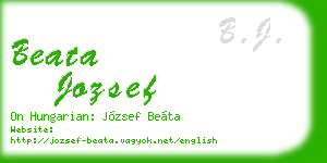 beata jozsef business card